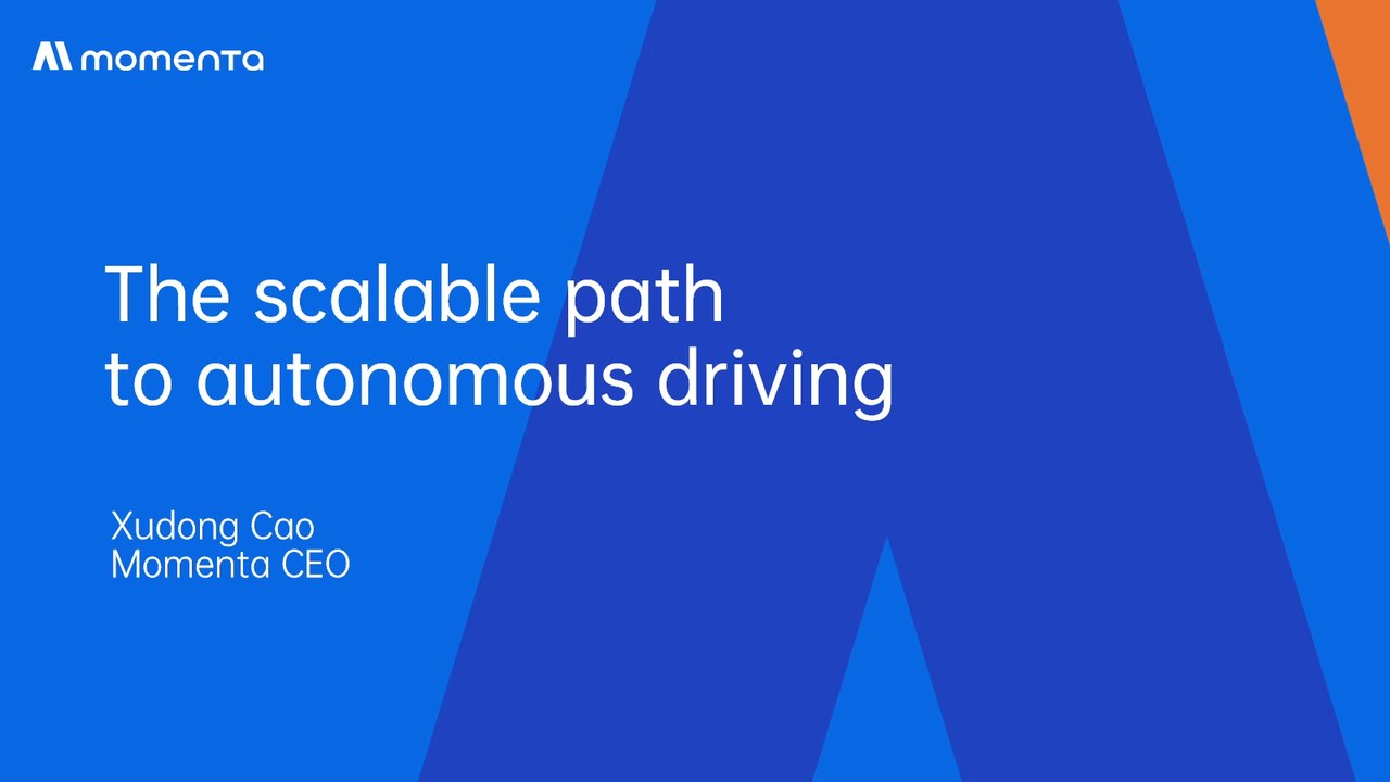 Slide: Title: the scalable path to autonomous driving