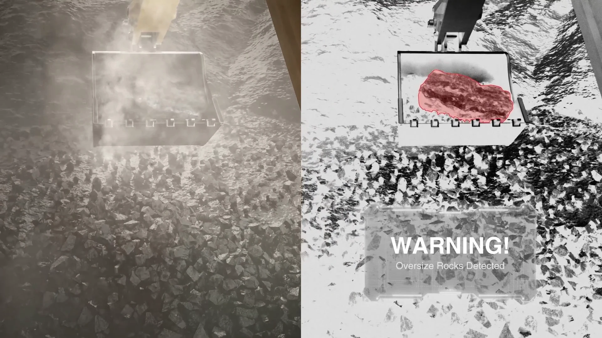 Mining / Large rock detection